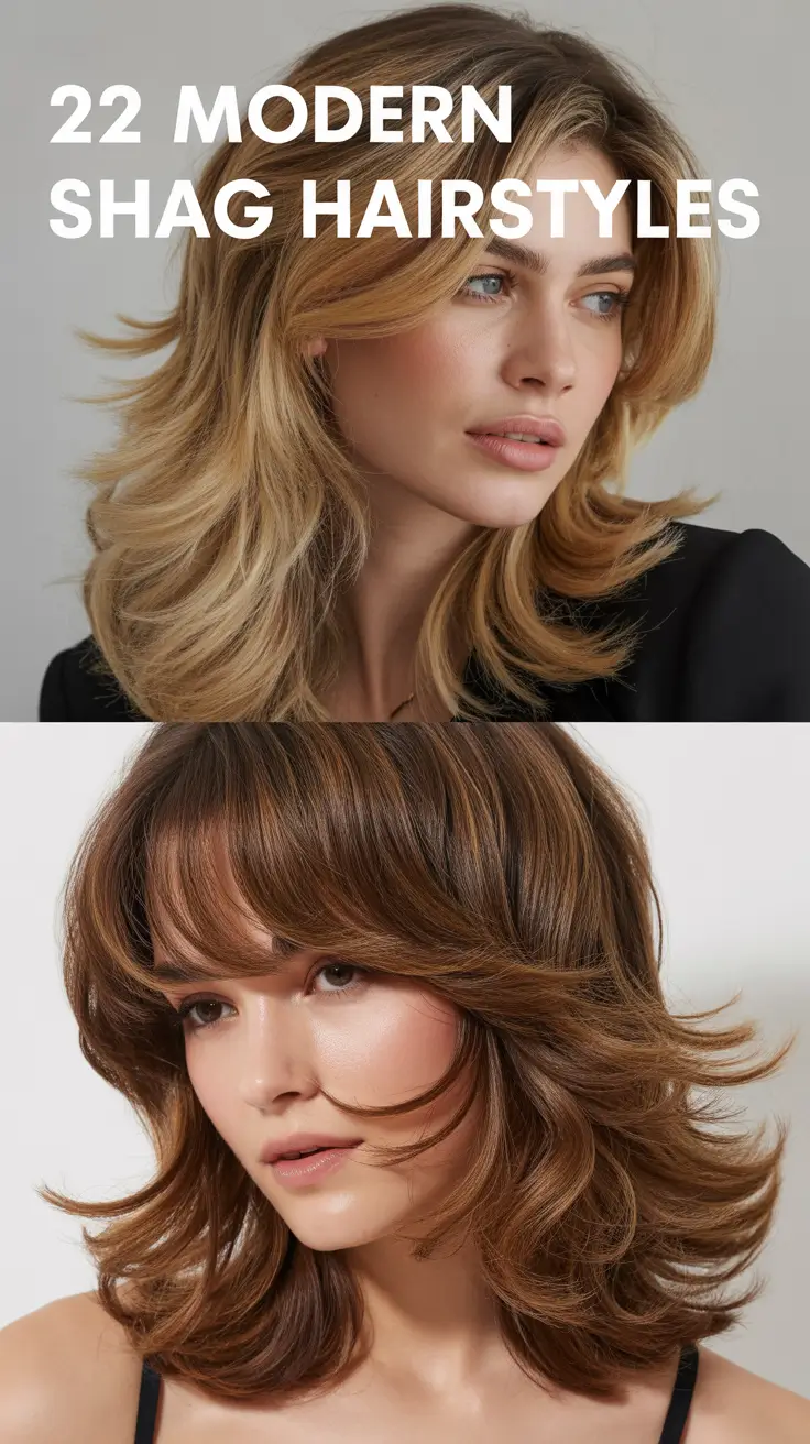 Contemporary Shag Haircuts, Stylish Options