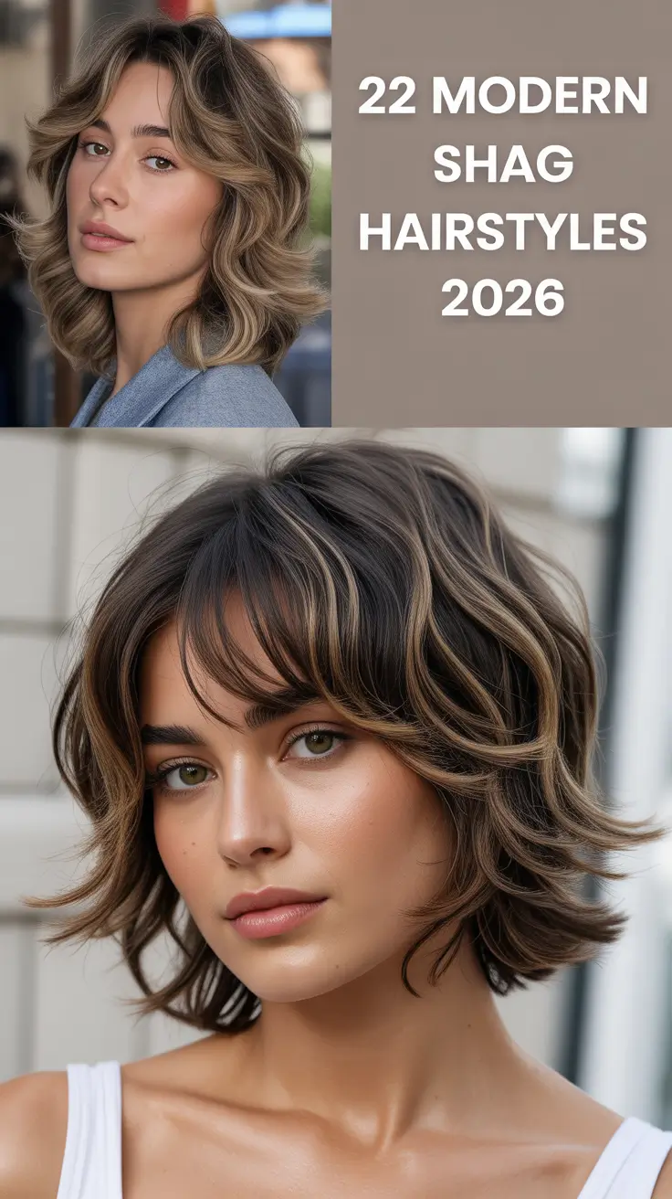 Contemporary Shag Haircuts, Stylish Options