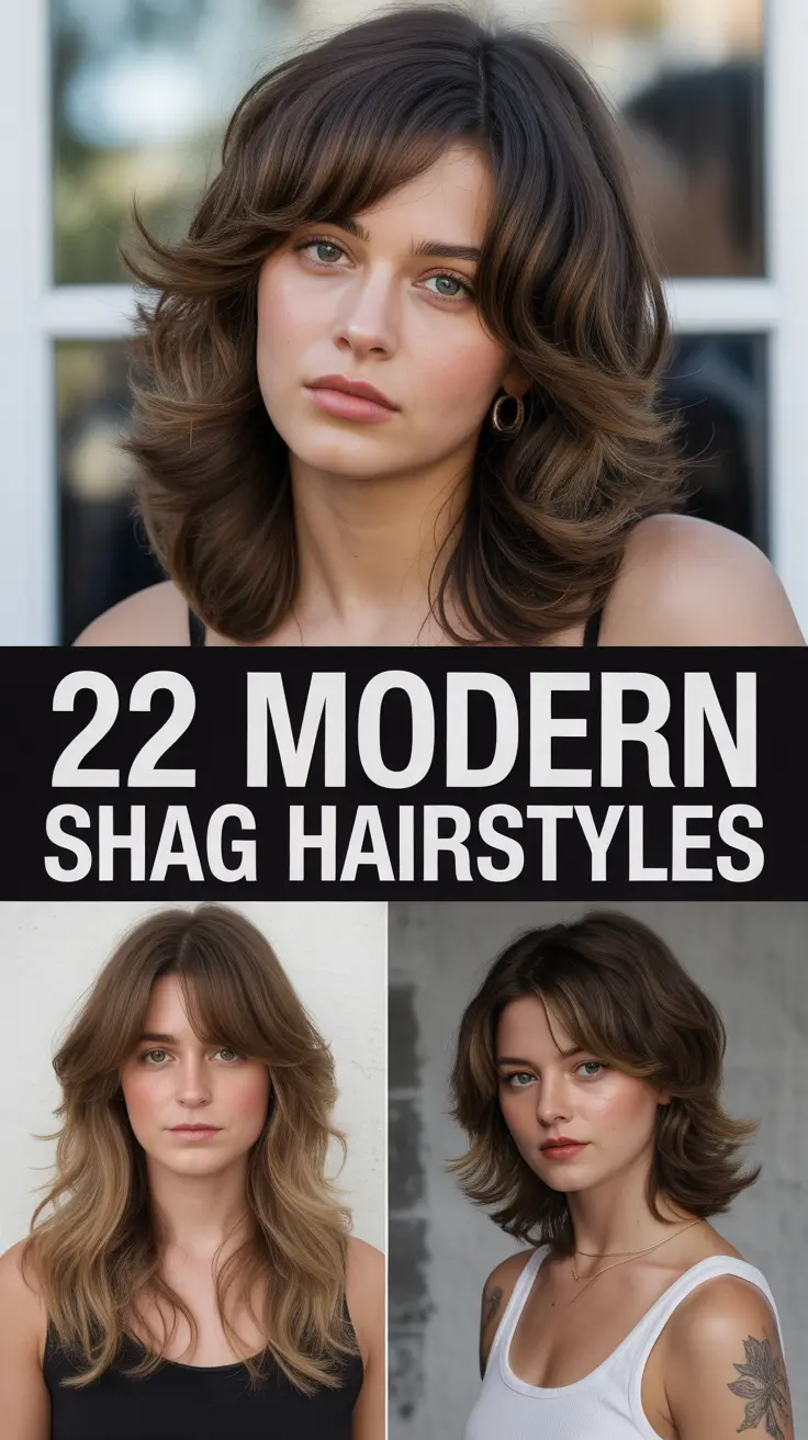 Contemporary Shag Haircuts, Stylish Options