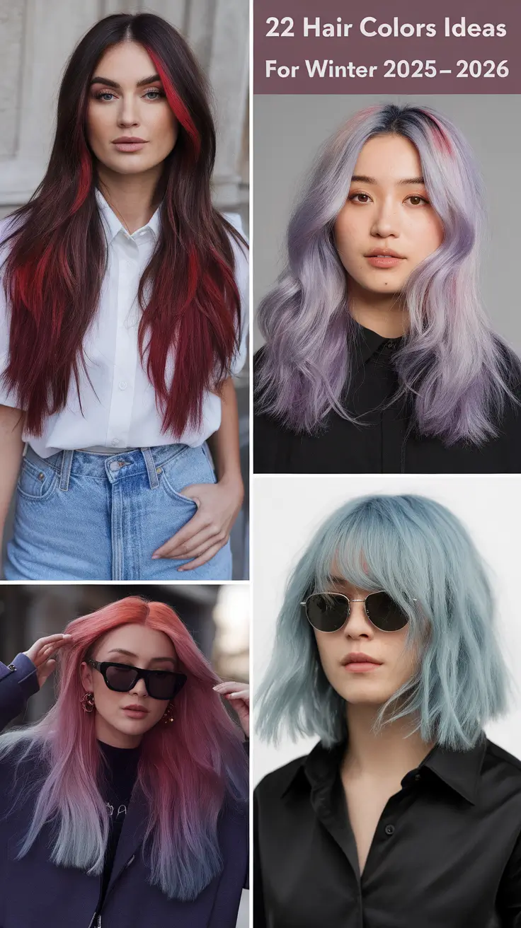 Winter Hair Color Trends, Stylish Shades, Experiment