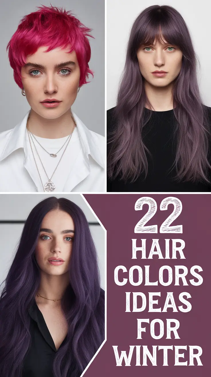 Winter Hair Color Trends, Stylish Shades, Experiment Winter Hair Color Trends, Stylish Shades, Experiment