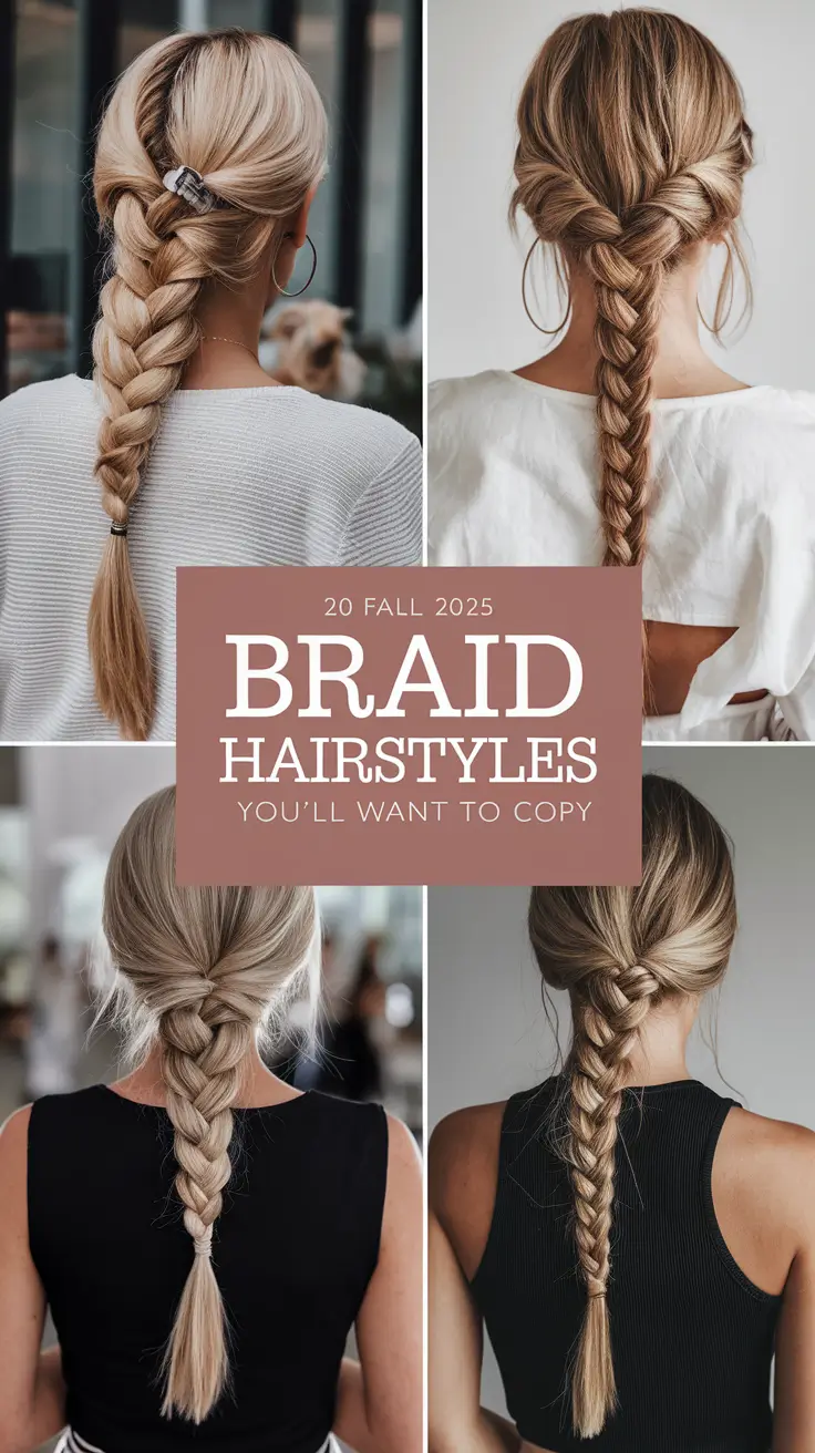 Top Braid Hairstyles, Fall 2025 Top Braid Hairstyles, Fall 2025