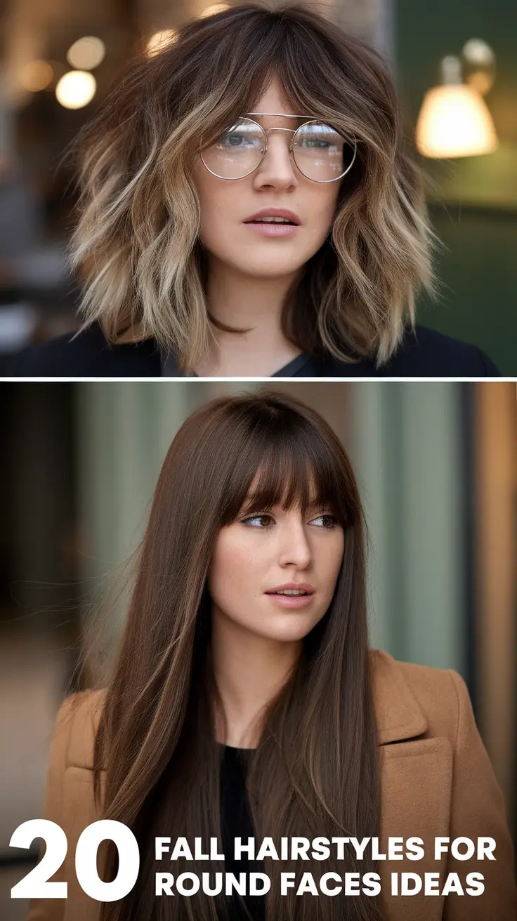 Fall Hairstyle, Round Faces