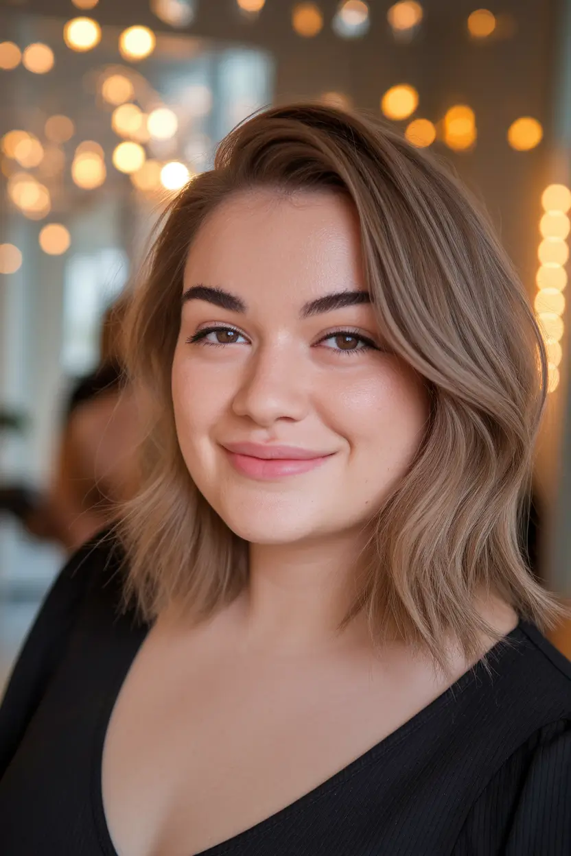 Fall Hairstyle, Round Faces