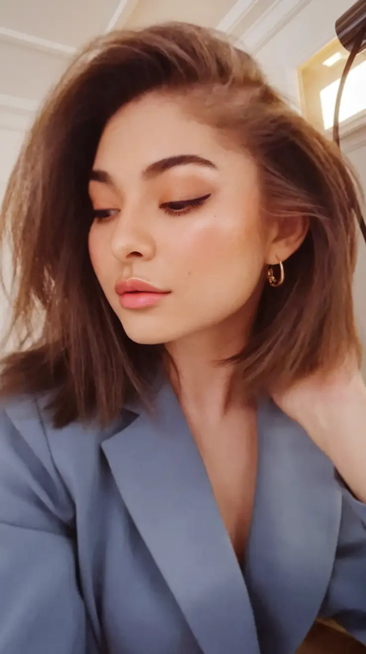 Fall Hairstyle, Round Faces