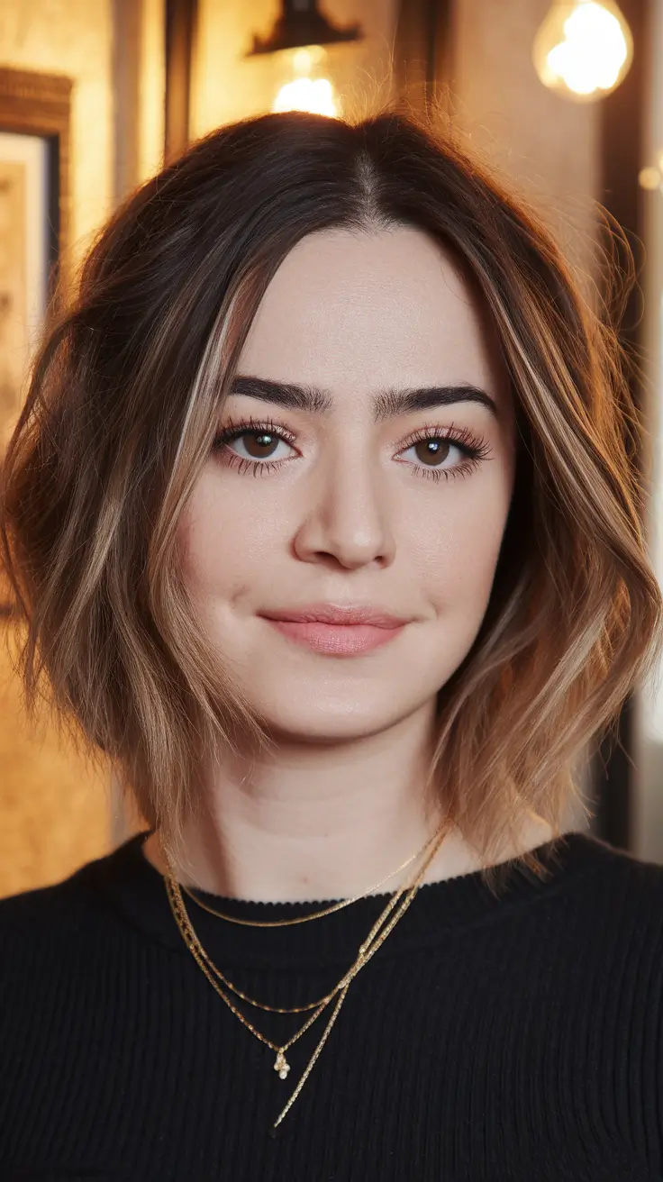 Fall Hairstyle, Round Faces