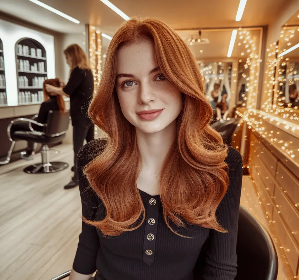 Fall 2025 Hair Color Trends, Caramel Highlights, Rich Copper Shades