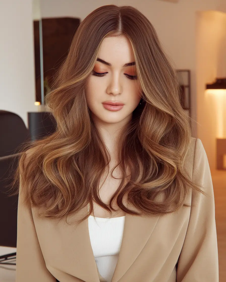 Fall 2025 Hair Color Trends, Caramel Highlights, Rich Copper Shades