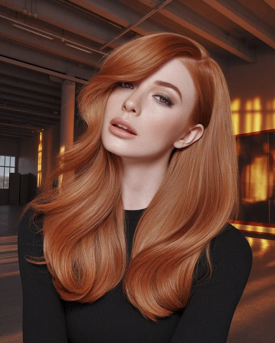 Fall 2025 Hair Color Trends, Caramel Highlights, Rich Copper Shades