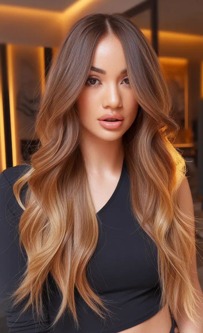 Fall 2025 Hair Color Trends, Caramel Highlights, Rich Copper Shades