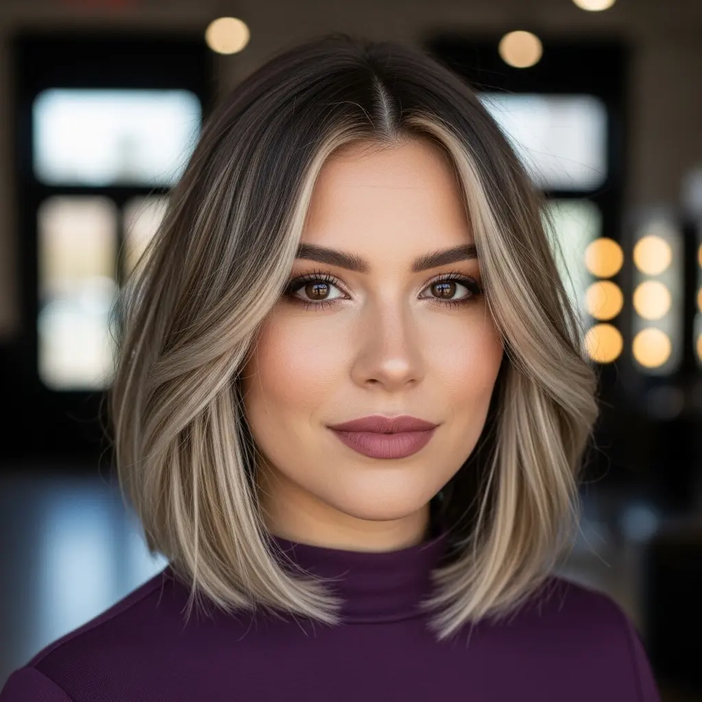 Stylish Lob, Fine Hair