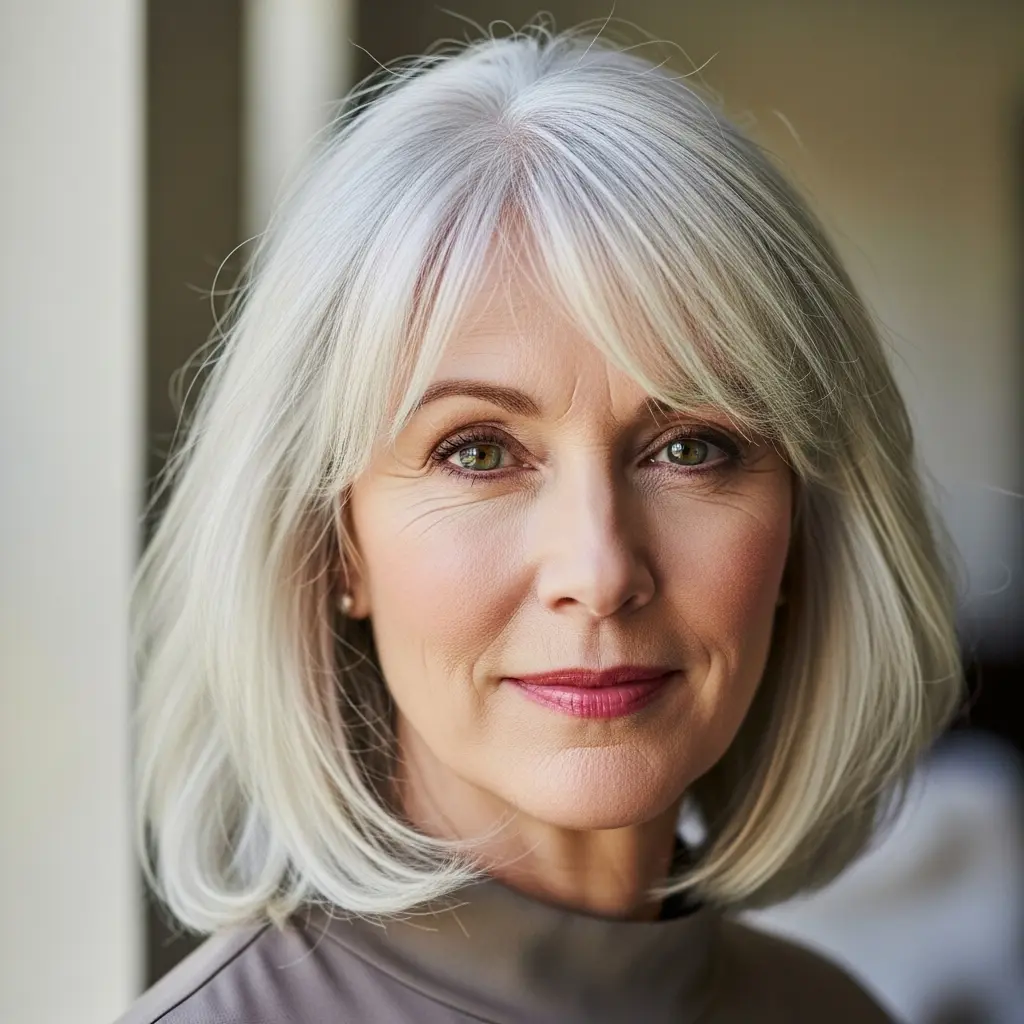 Stylish Lob, Fine Hair