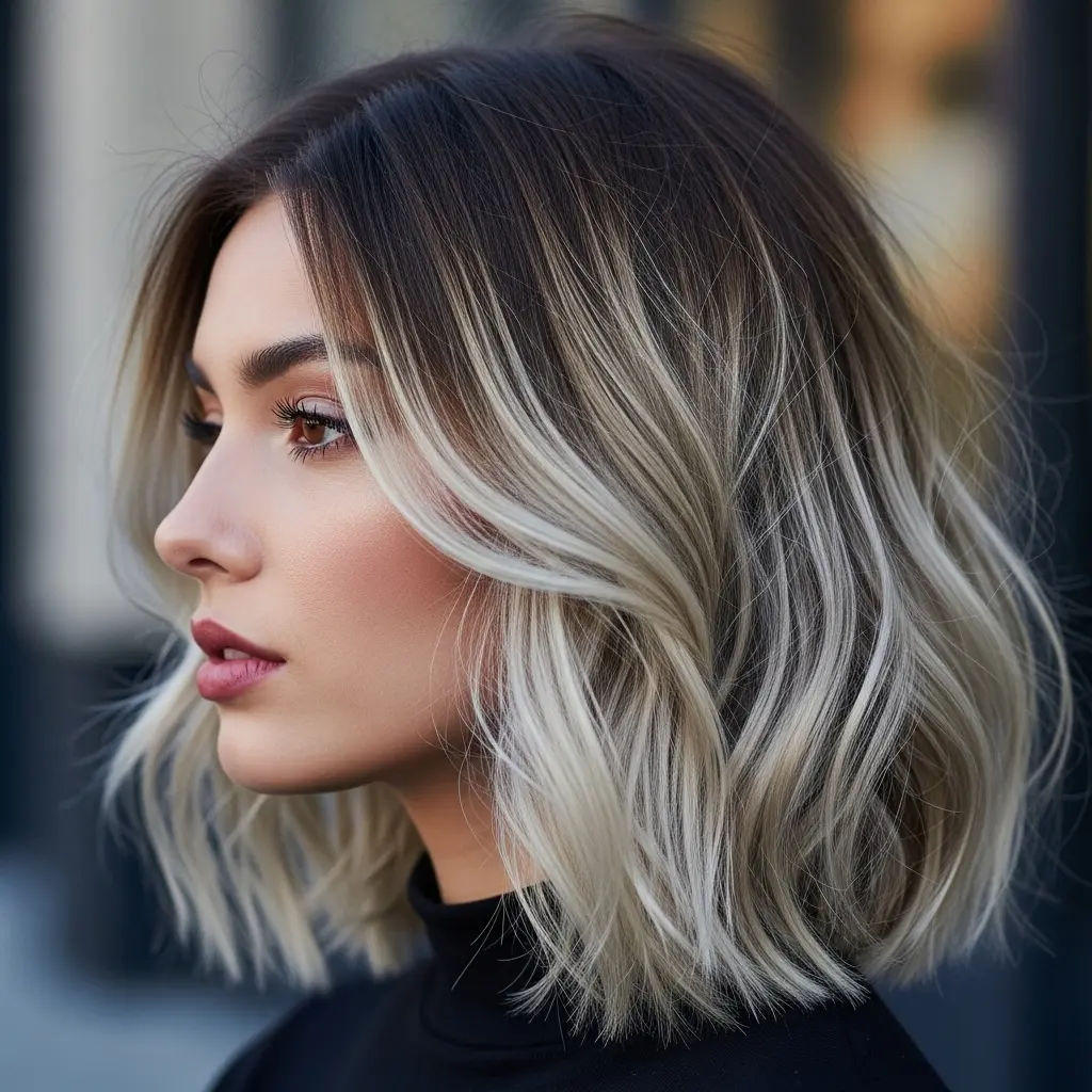 Stylish Lob, Fine Hair