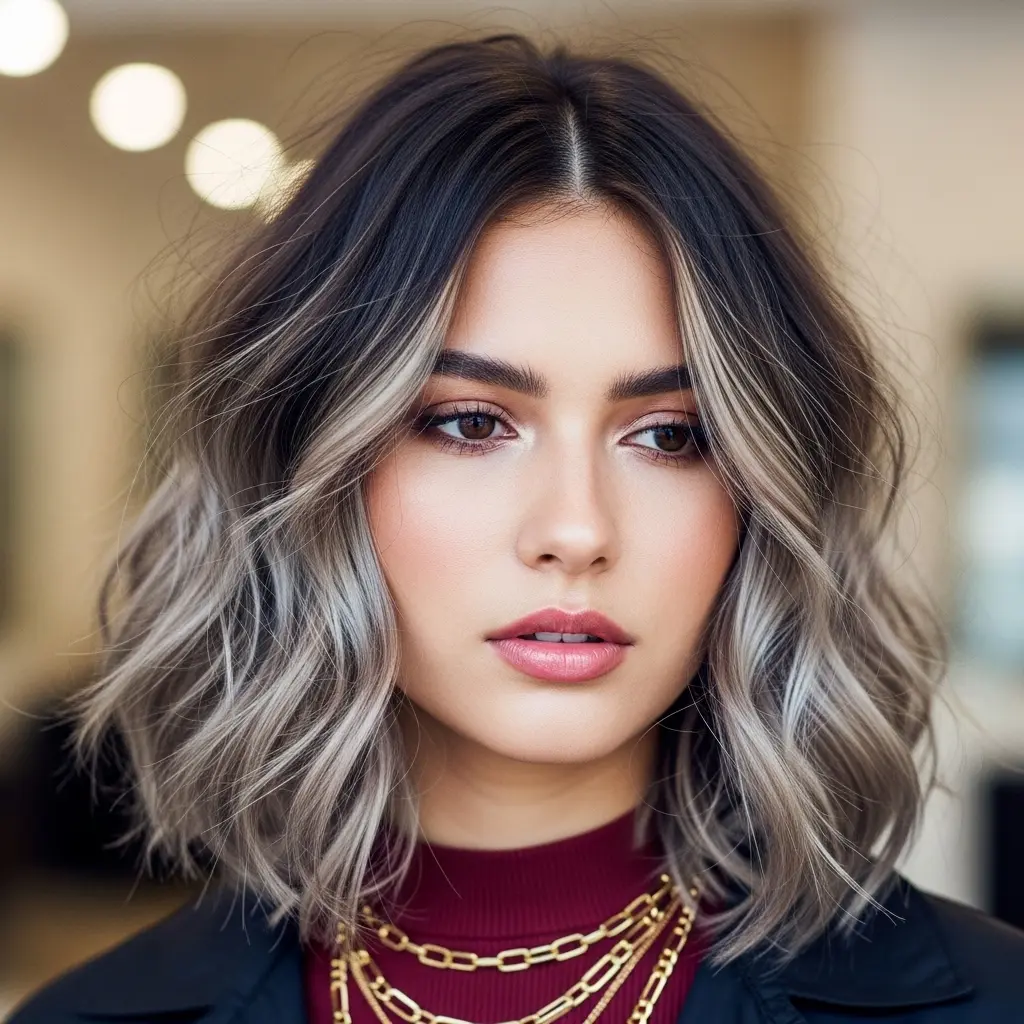 Stylish Lob, Fine Hair