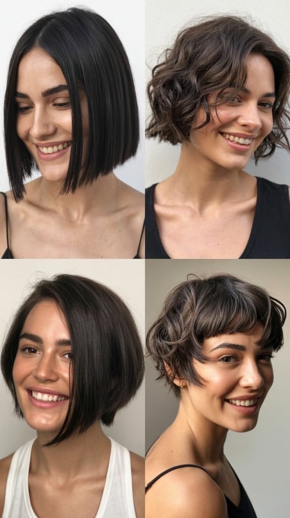 Short Bob, Thick Hair Short Bob, Thick Hair