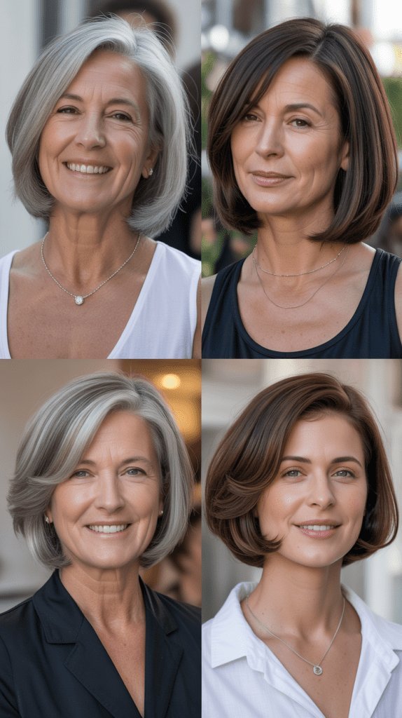 Stylish Bob, Women Over 50 Stylish Bob, Women Over 50