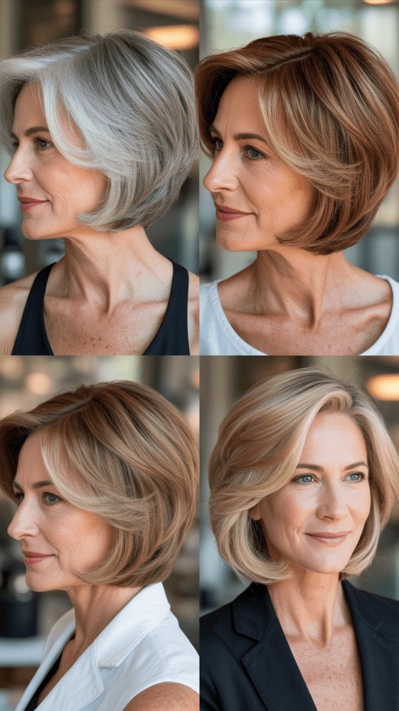 Stylish Bob, Women Over 50 Stylish Bob, Women Over 50