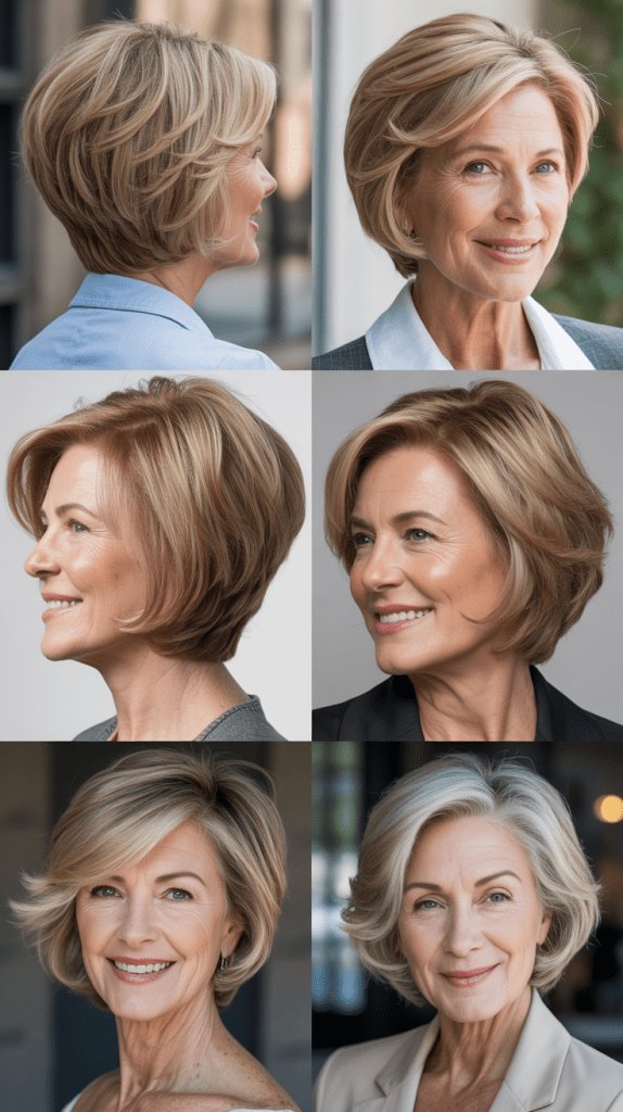 Stylish Bob, Women Over 50 Stylish Bob, Women Over 50