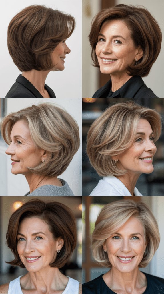 Stylish Bob, Women Over 50 Stylish Bob, Women Over 50