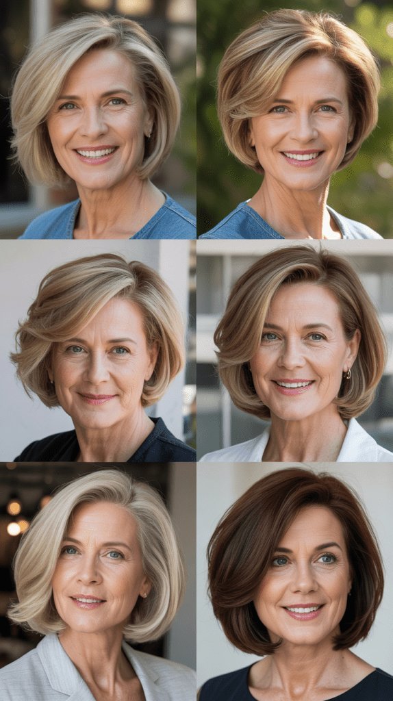 Stylish Bob, Women Over 50 Stylish Bob, Women Over 50