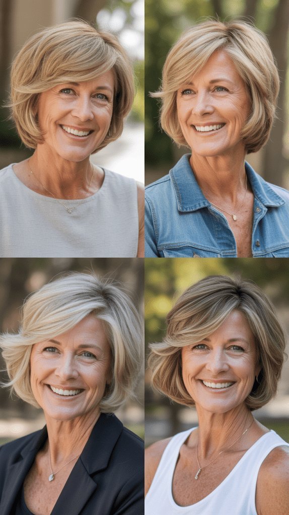 Stylish Bob, Women Over 50 Stylish Bob, Women Over 50