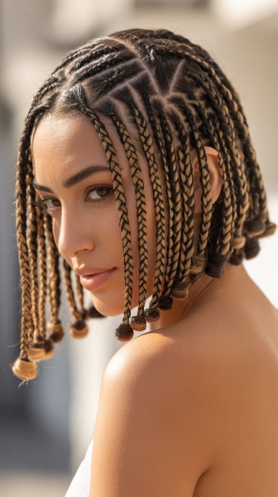 Stylish Braided Bob
