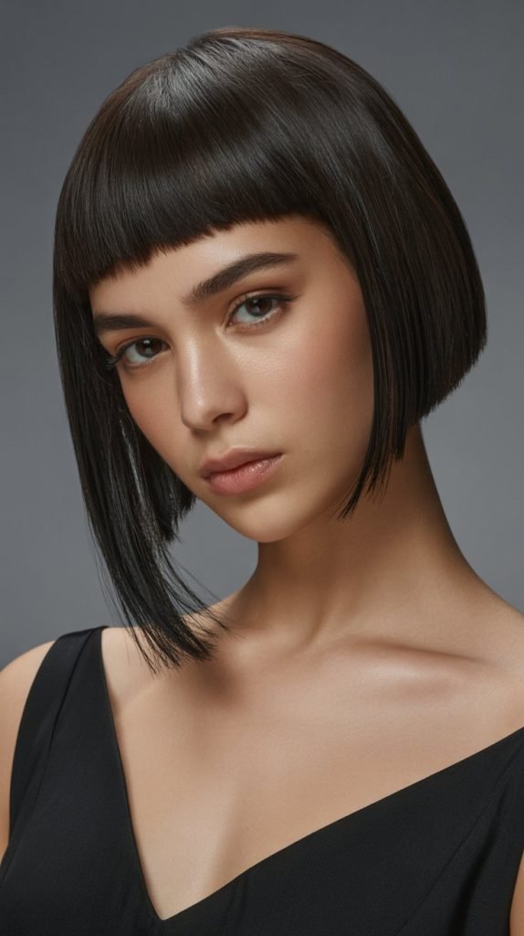 Short Bob, Bangs