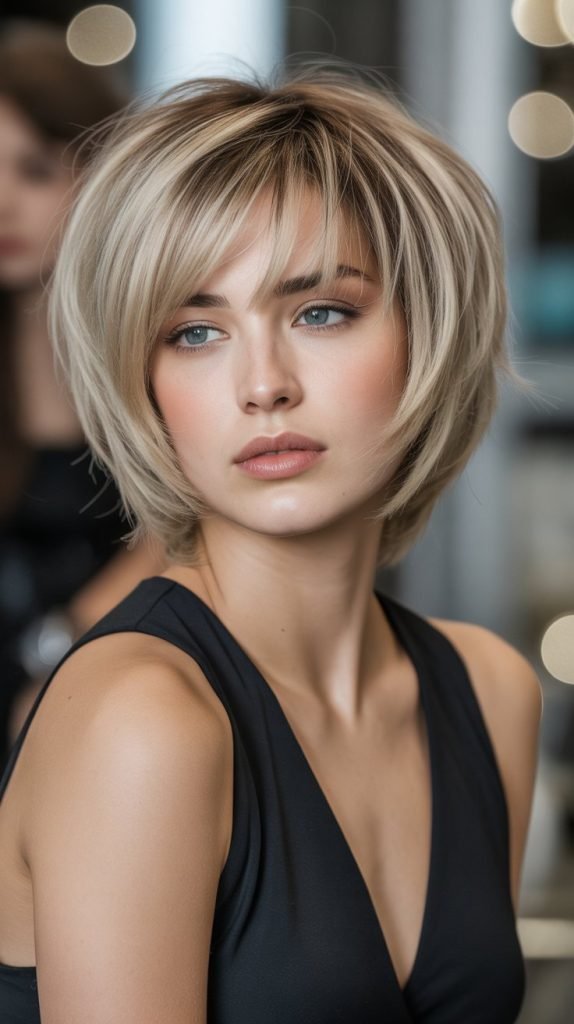 Short Bob, Bangs