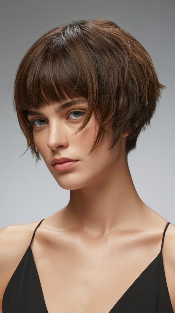 Short Bob, Bangs