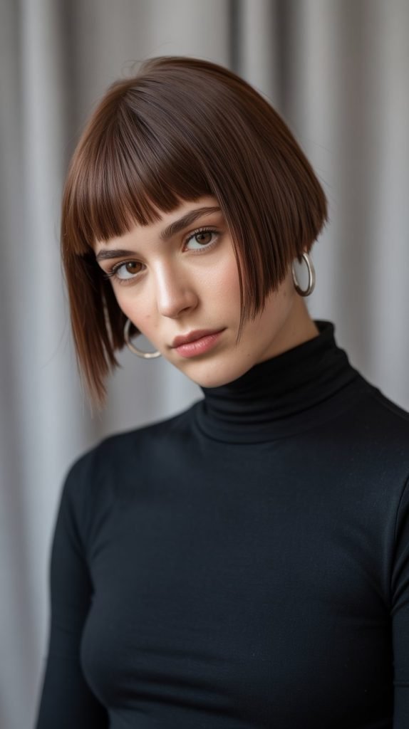 Short Bob, Bangs