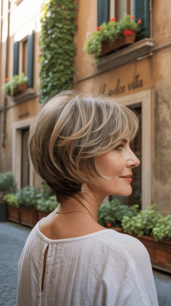 short bob, contemporary